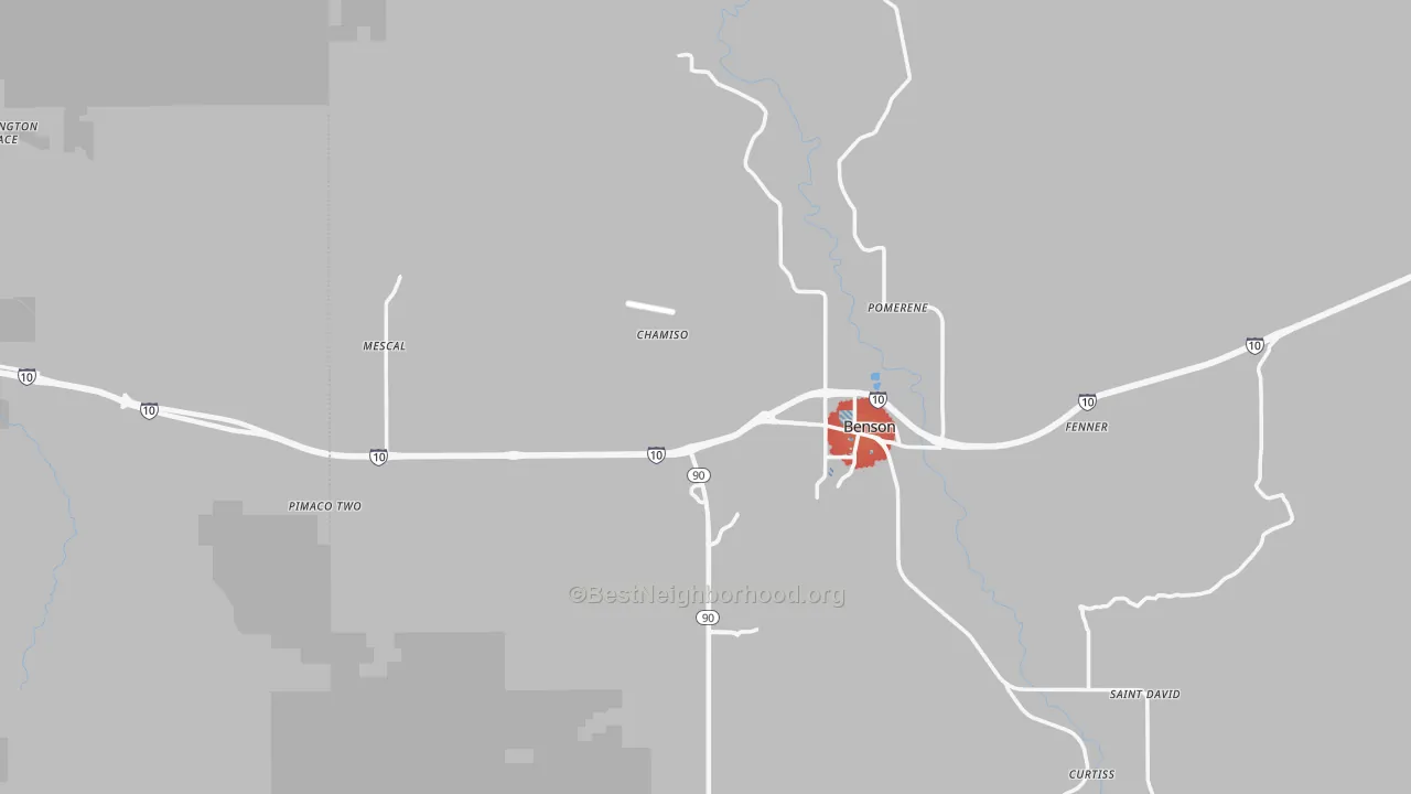 Transit Grade map of 85602, AZ