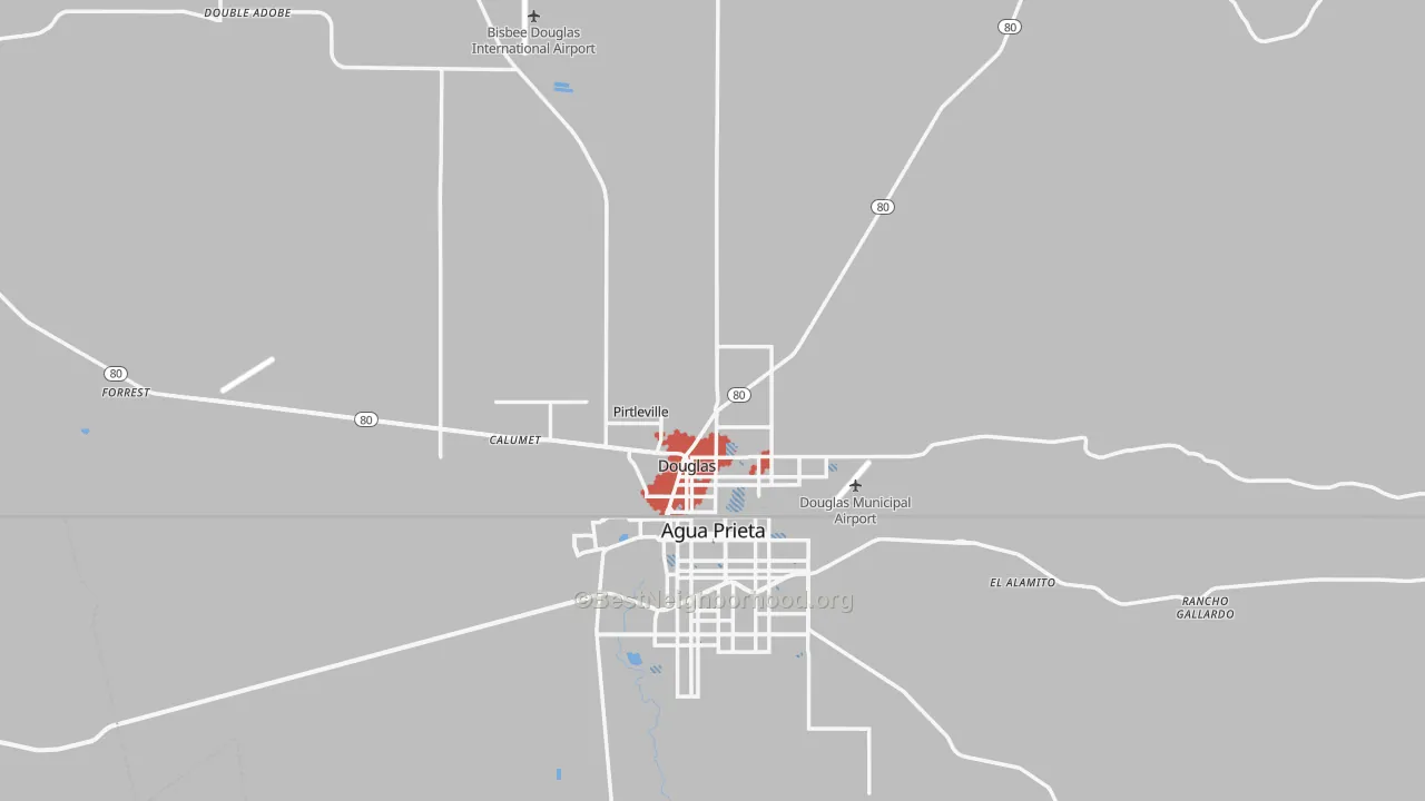 Transit Grade map of 85607, AZ
