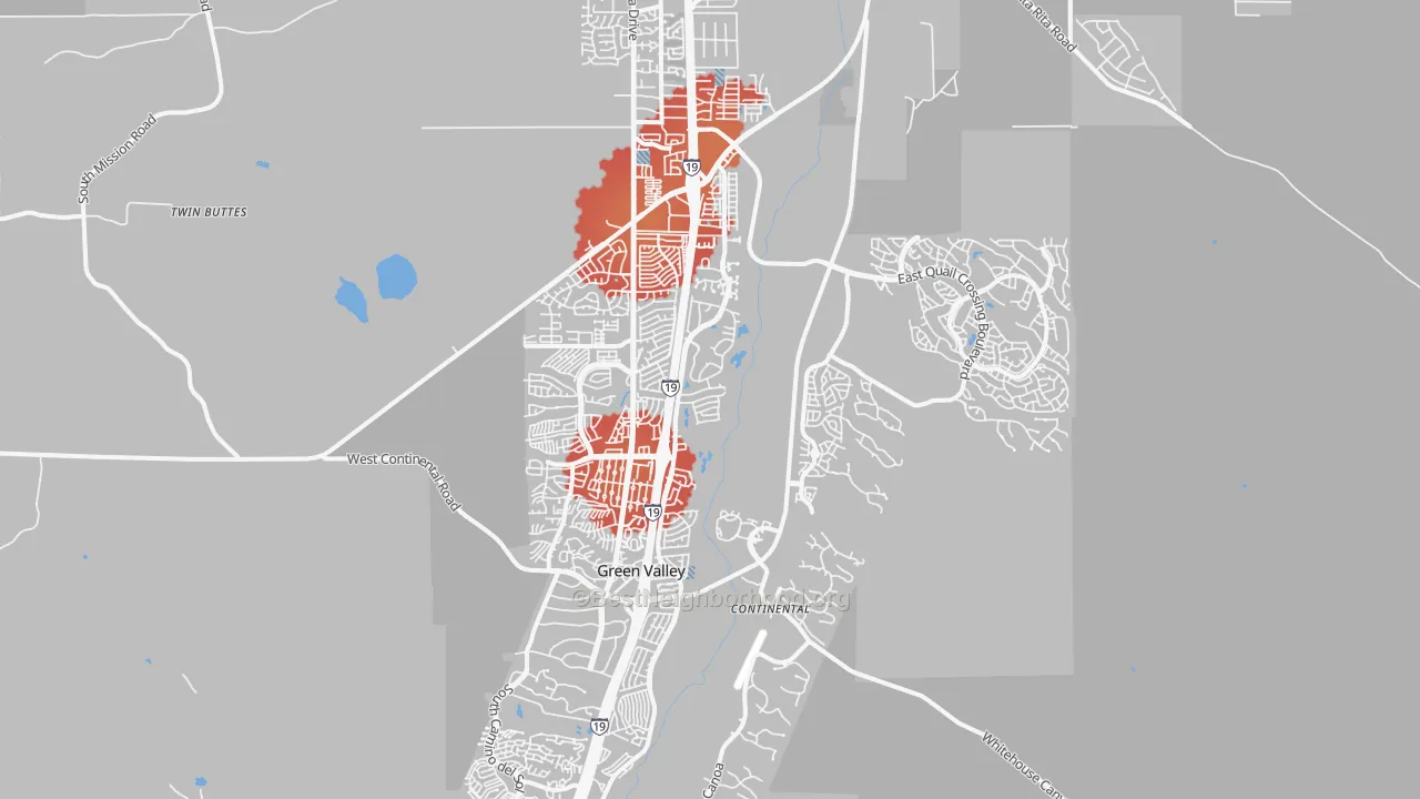 Transit Grade map of 85614, AZ