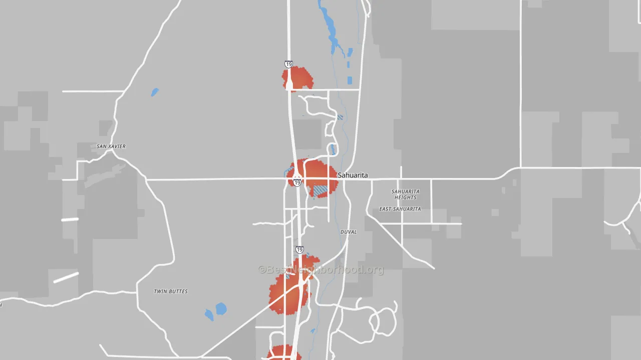 Transit Grade map of 85629, AZ