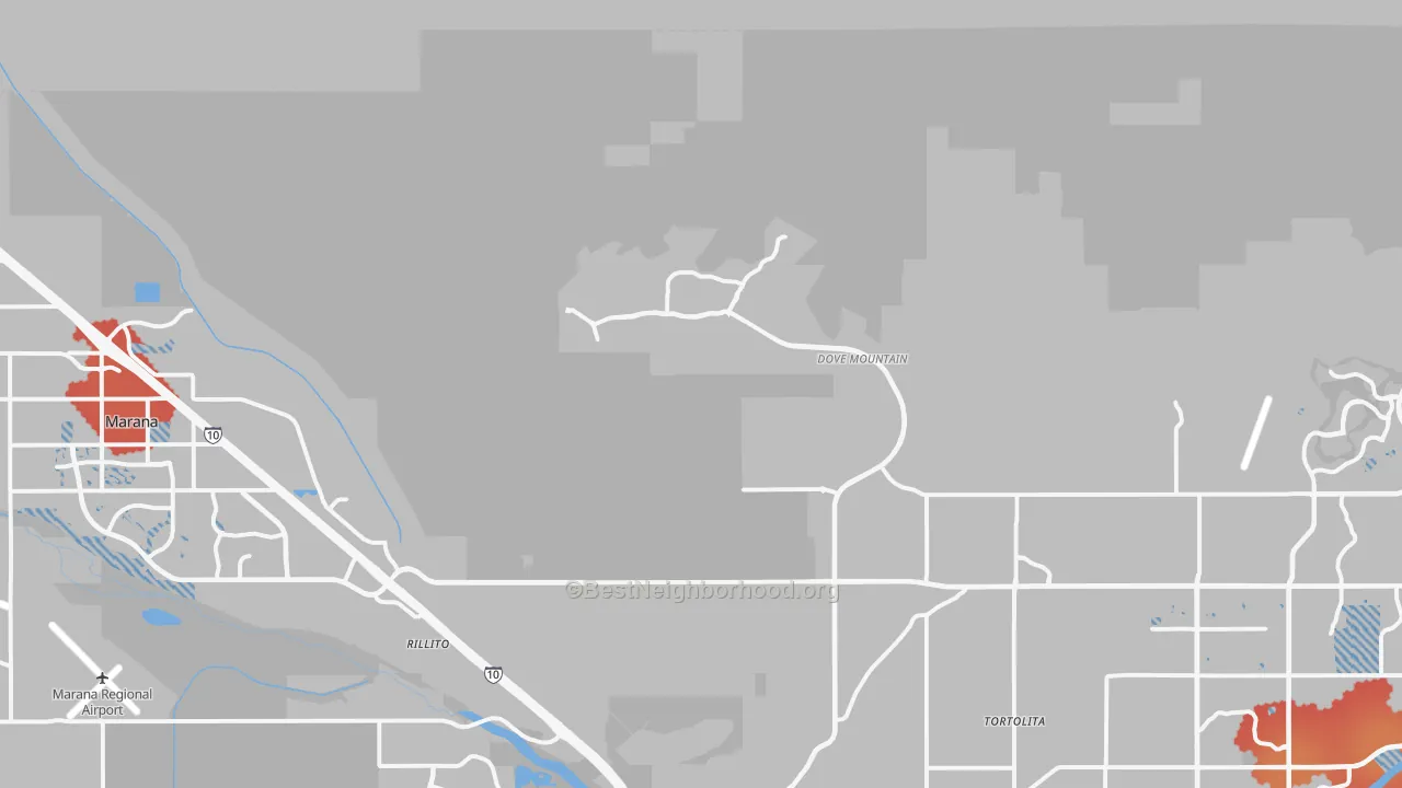 Transit Grade map of 85658, AZ