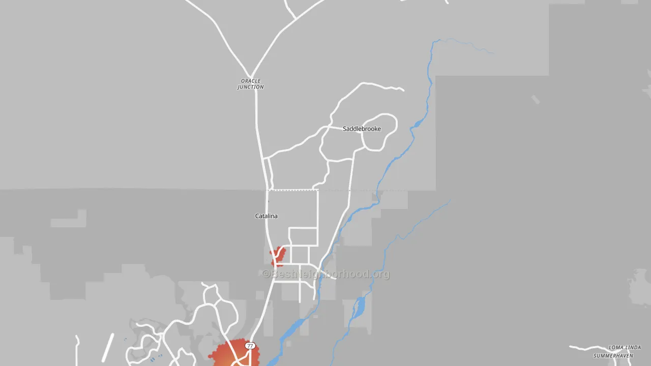 Transit Grade map of 85739, AZ