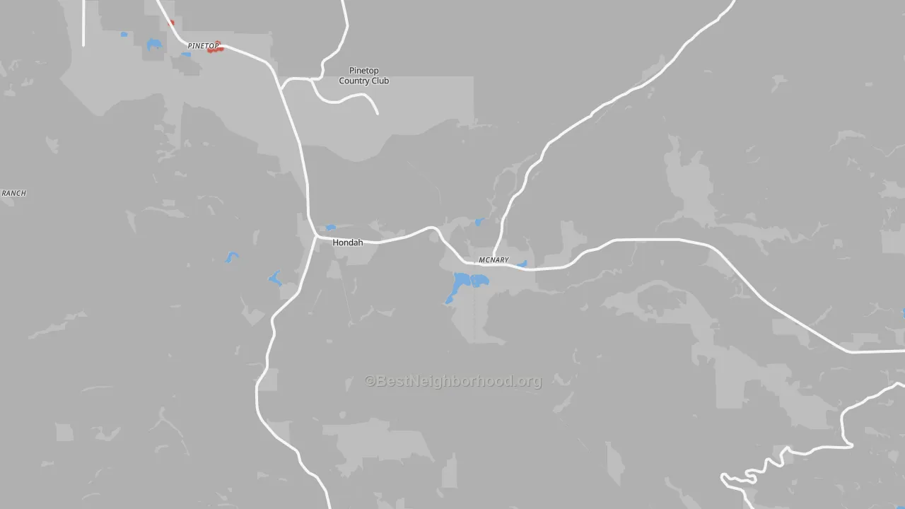 Transit Grade map of 85930, AZ