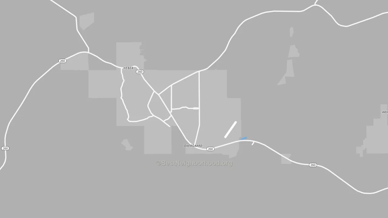 Transit Grade map of 85933, AZ
