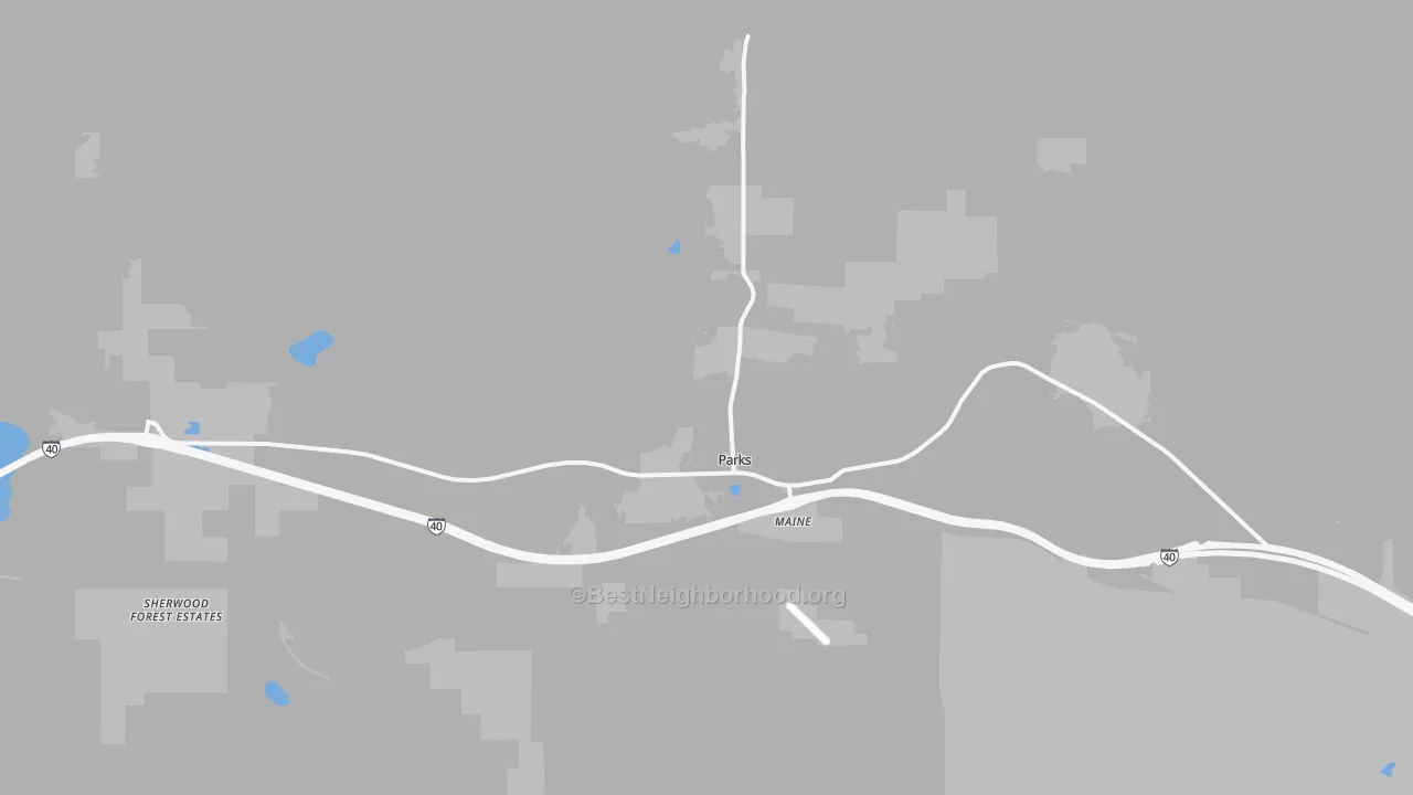Transit Grade map of 86018, AZ