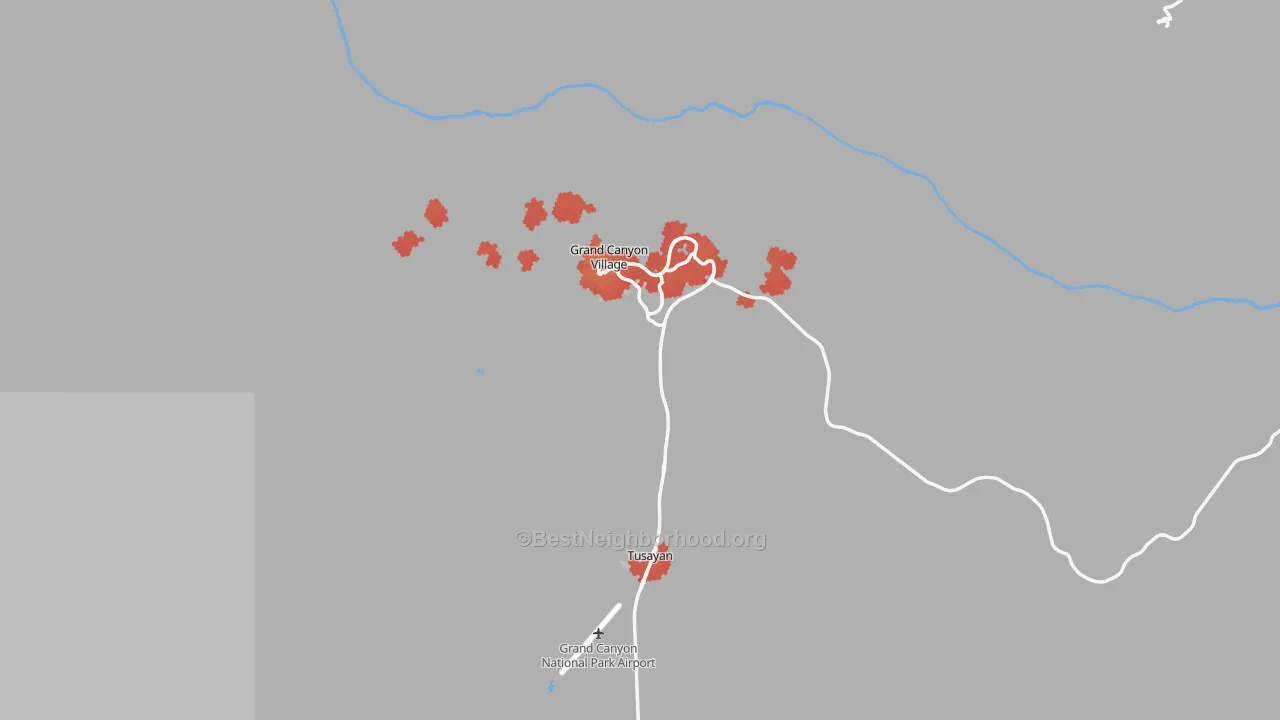 Transit Grade map of 86023, AZ