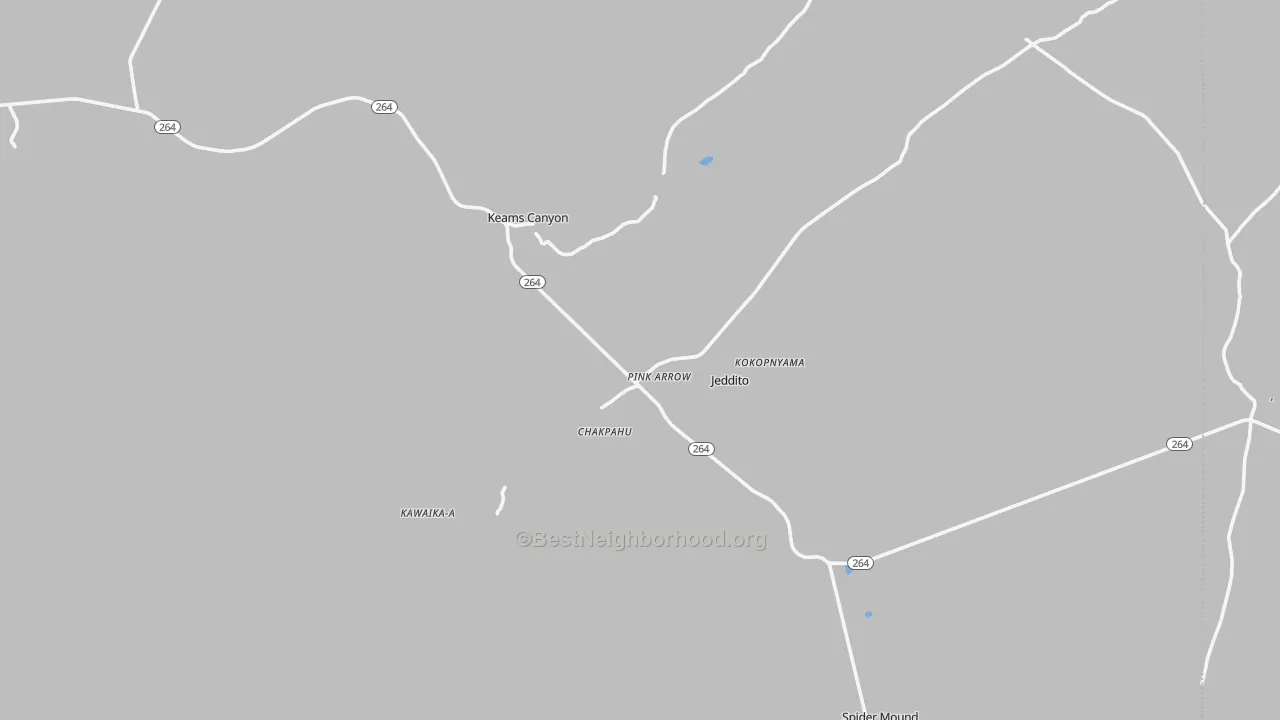 Transit Grade map of 86034, AZ