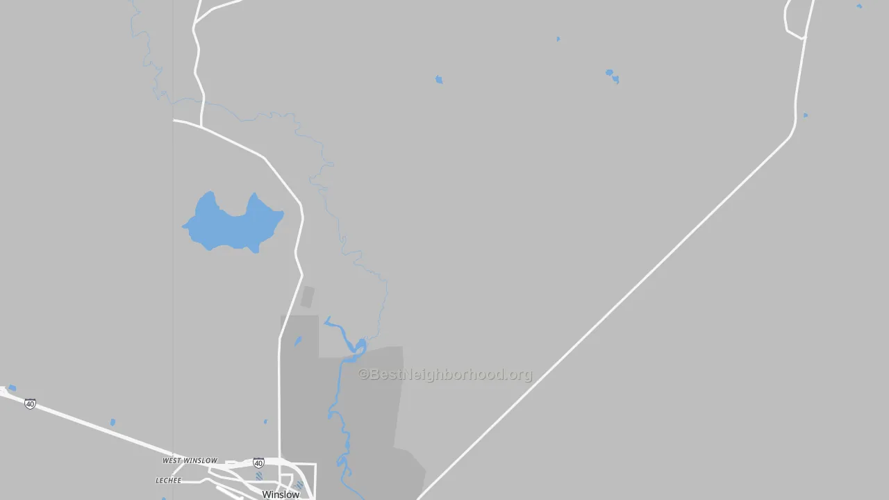 Transit Grade map of 86047, AZ