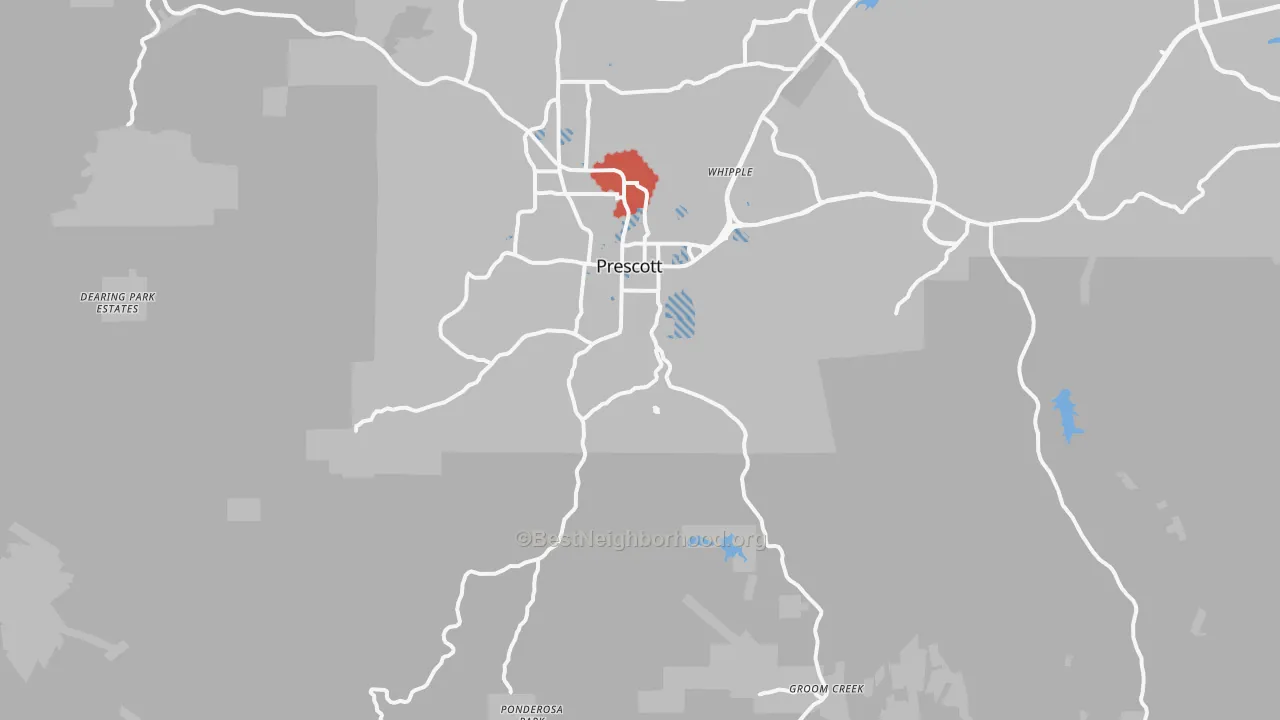 Transit Grade map of 86303, AZ