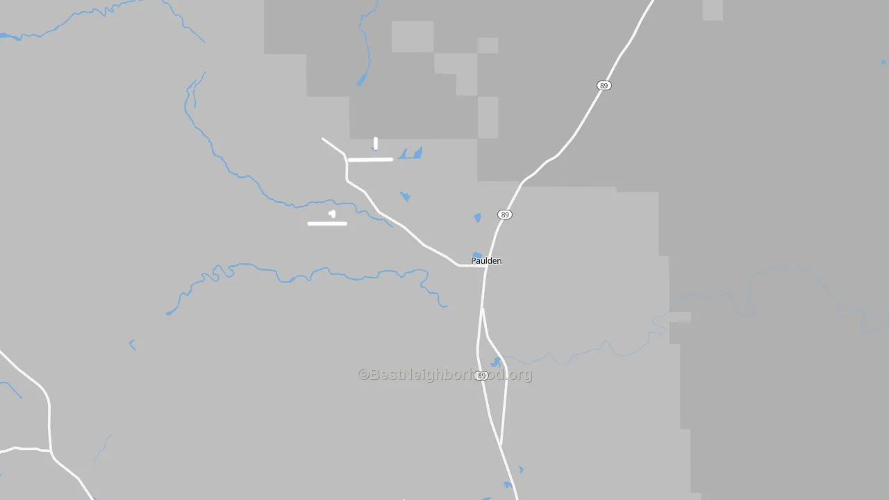 Transit Grade map of 86334, AZ