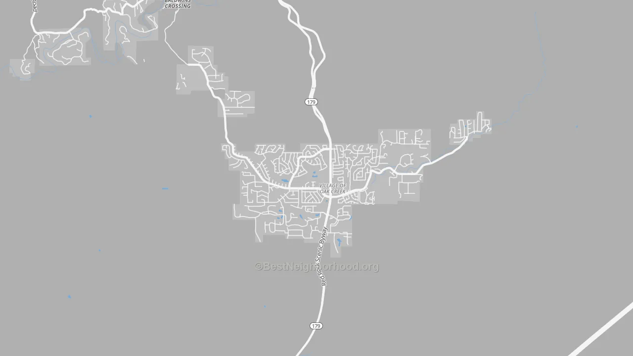 Transit Grade map of 86351, AZ