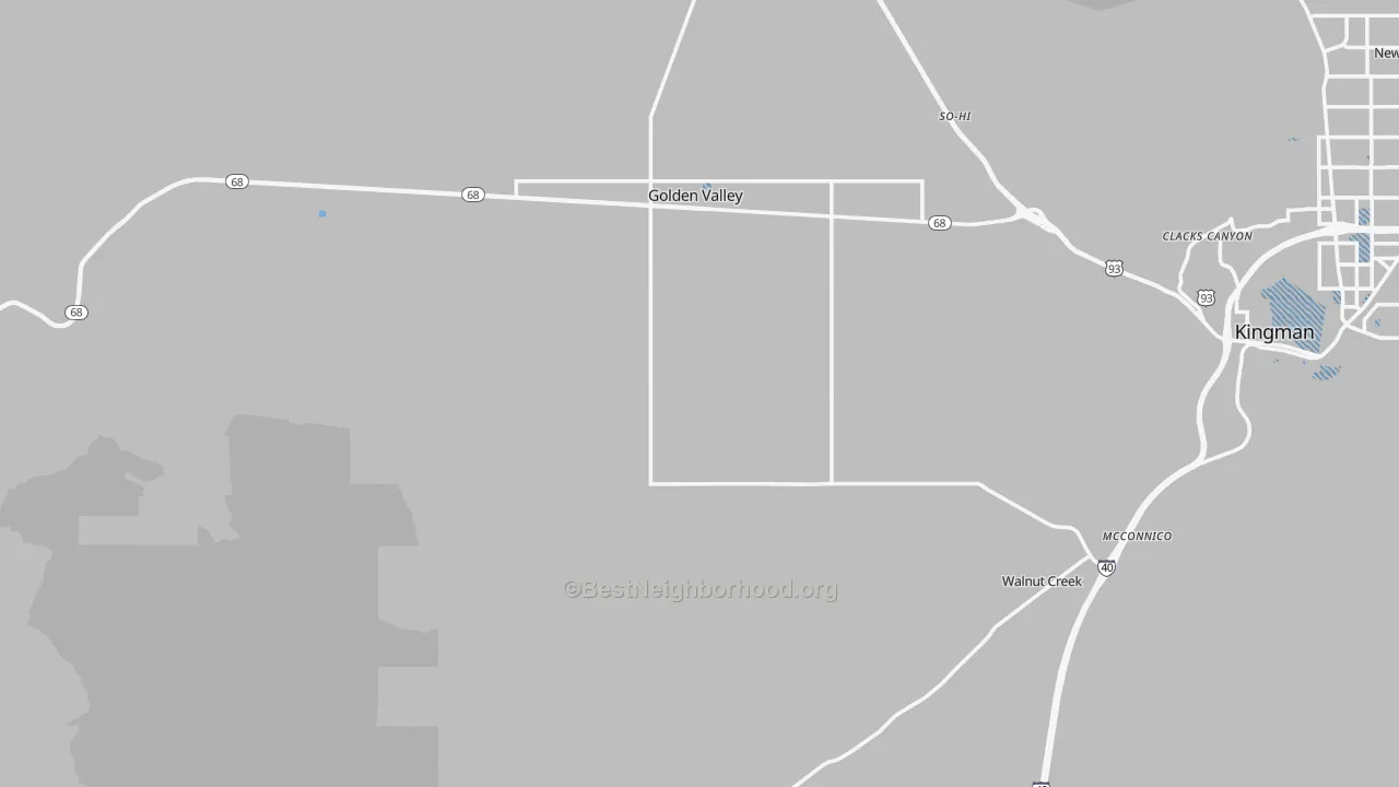 Transit Grade map of 86413, AZ