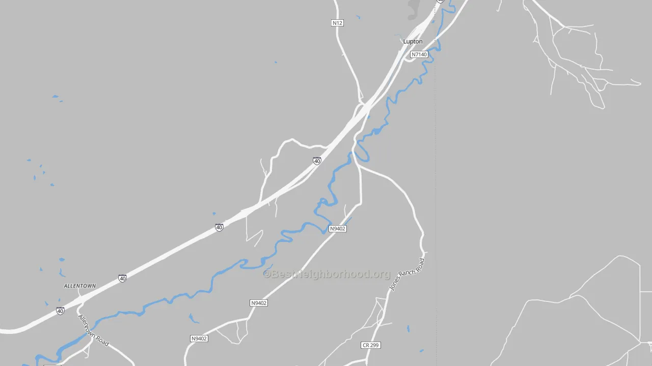Transit Grade map of 86508, AZ