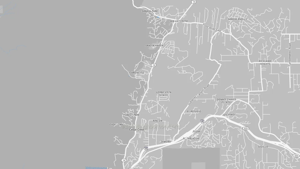 Transit Grade map of 87008, NM