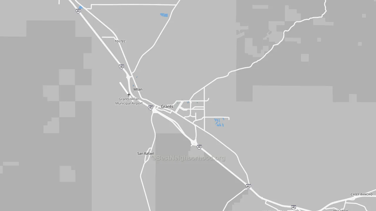 Transit Grade map of 87020, NM