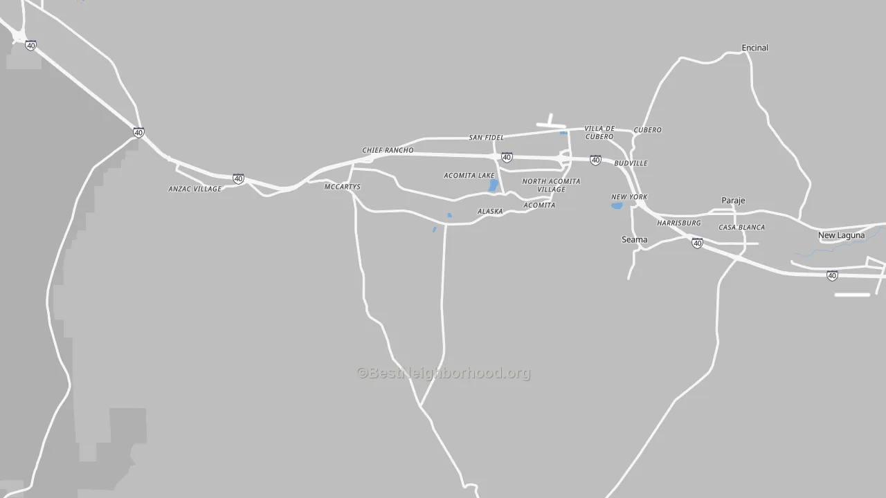 Transit Grade map of 87034, NM