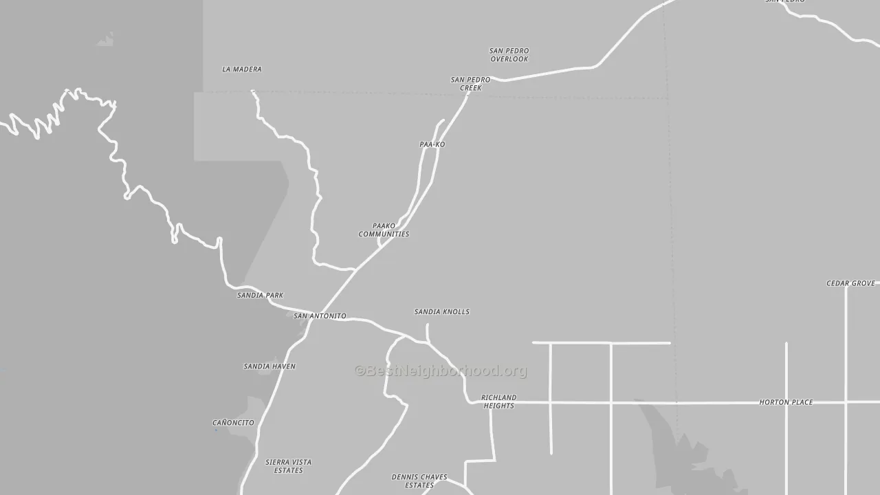 Transit Grade map of 87047, NM
