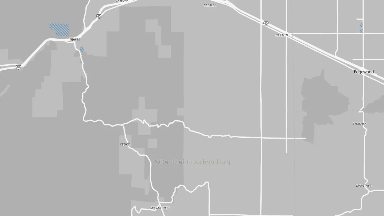 Transit Grade map of 87059, NM
