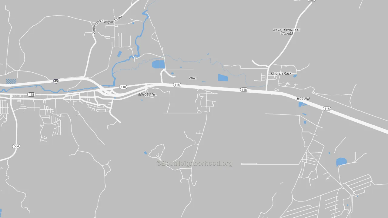 Transit Grade map of 87322, NM
