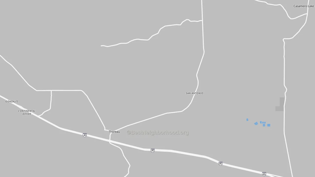 Transit Grade map of 87323, NM