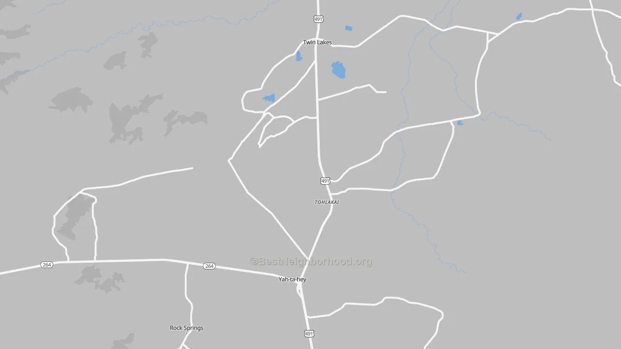 Transit Grade map of 87375, NM