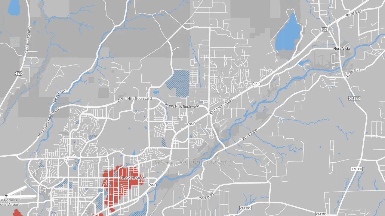 Transit Grade map of 87402, NM