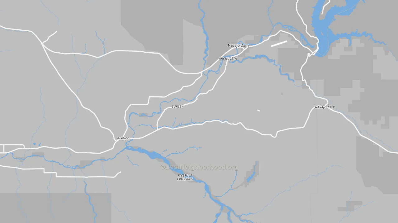 Transit Grade map of 87412, NM