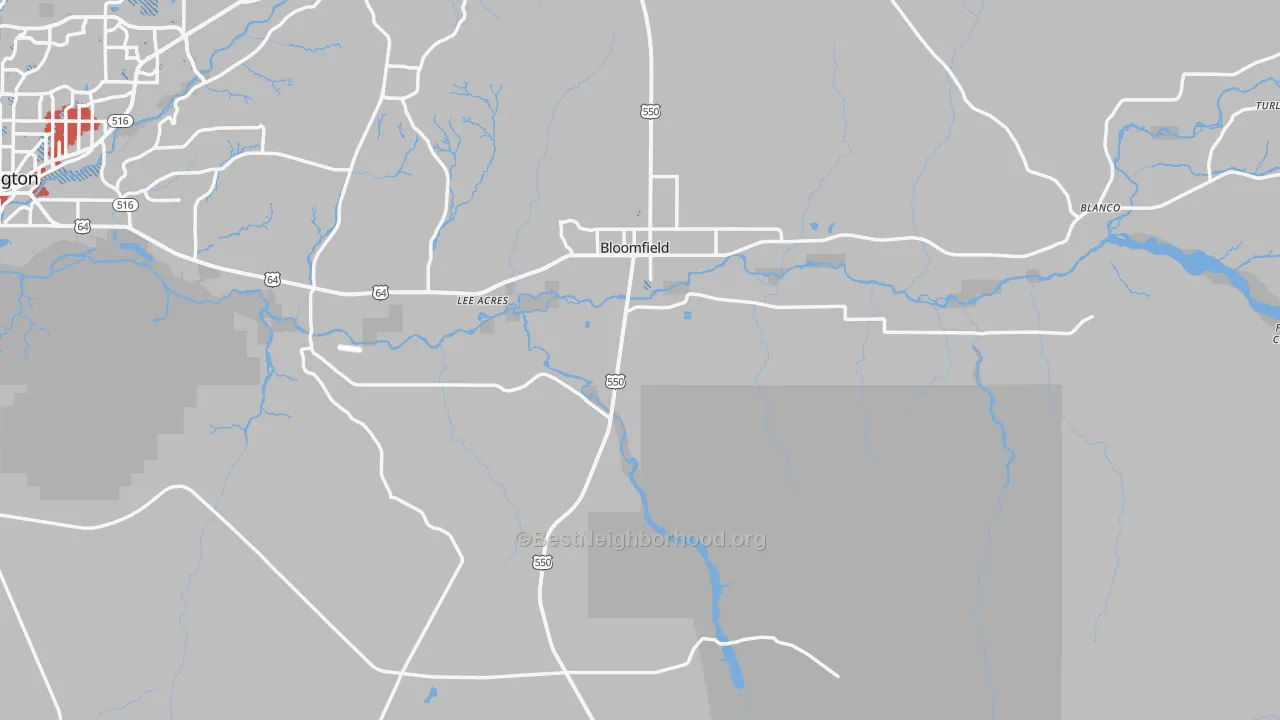 Transit Grade map of 87413, NM