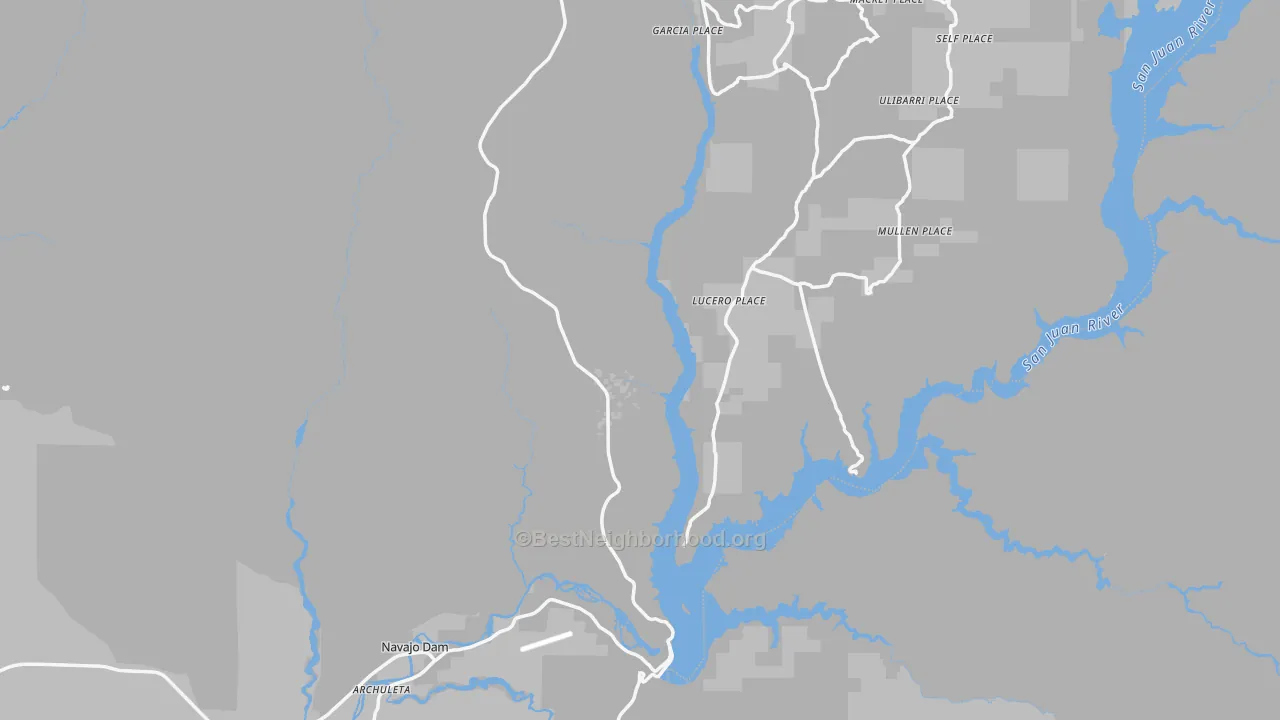 Transit Grade map of 87419, NM