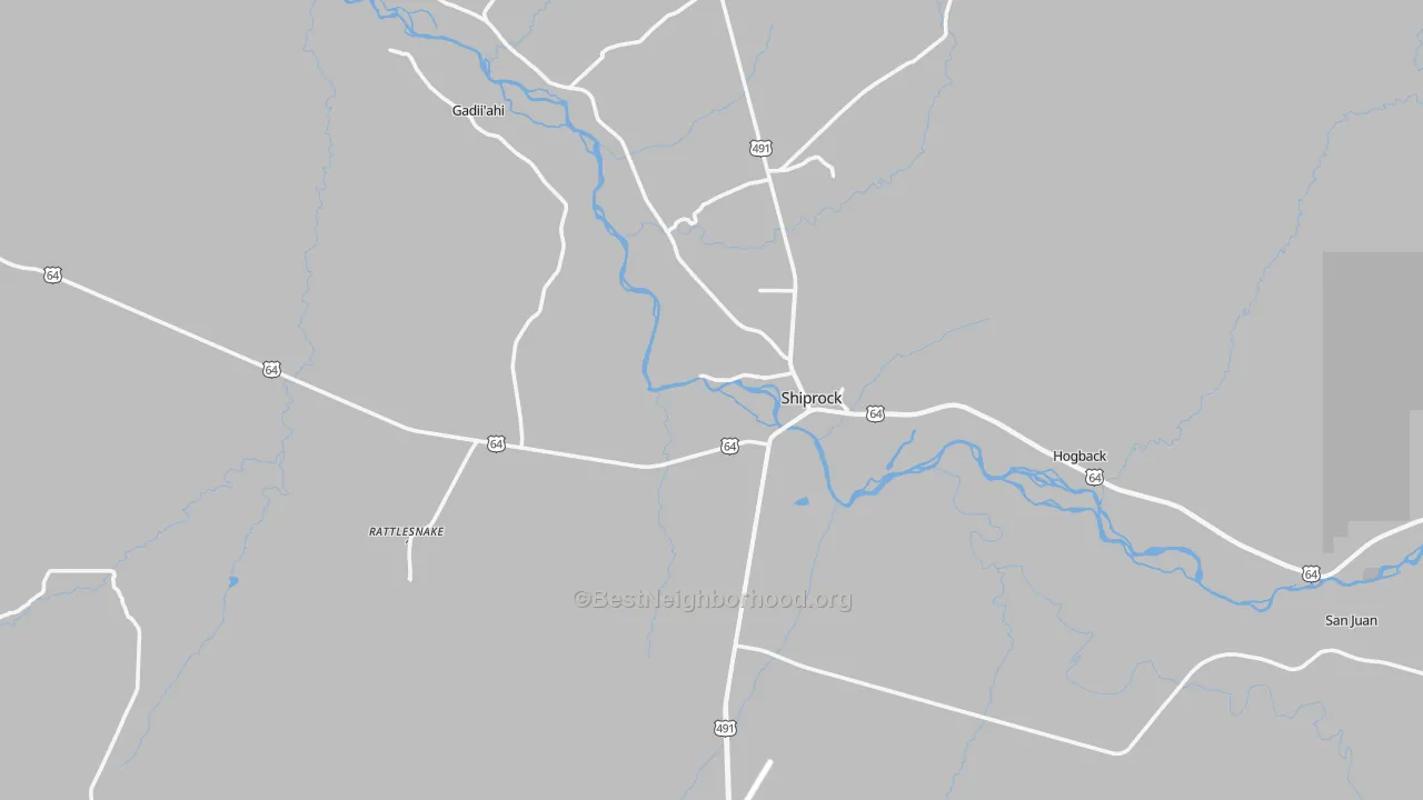 Transit Grade map of 87420, NM