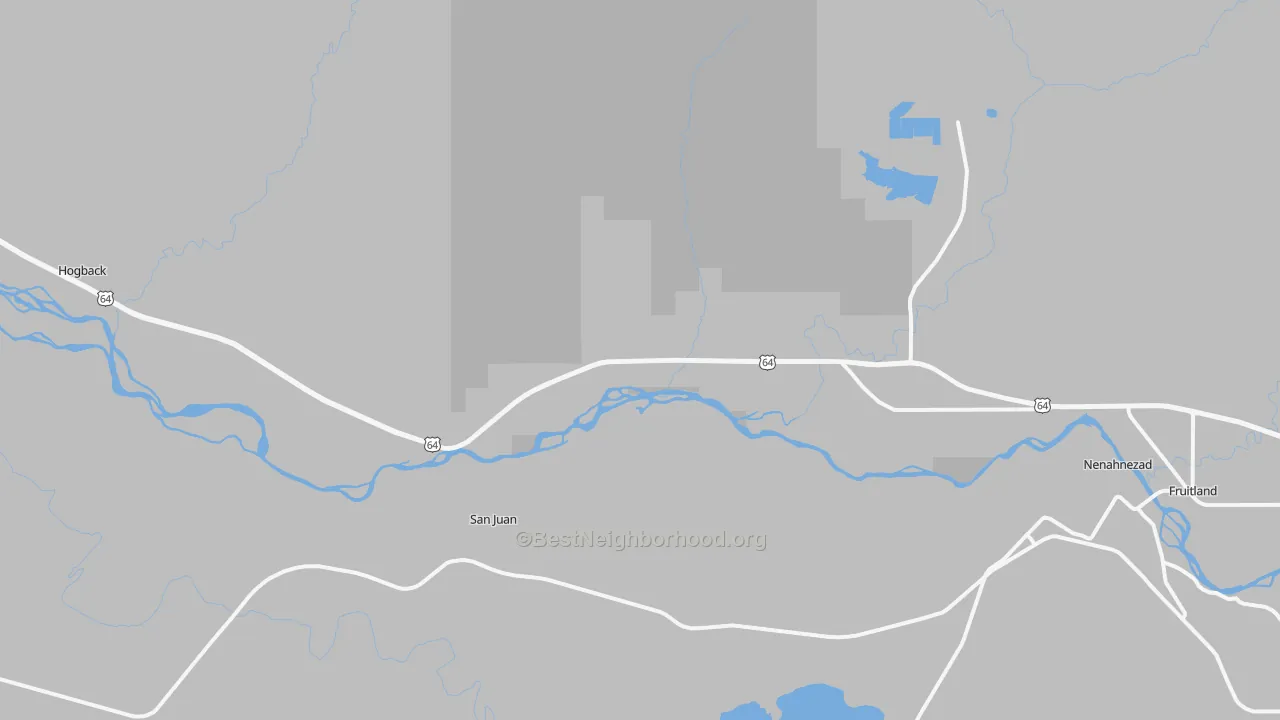 Transit Grade map of 87421, NM