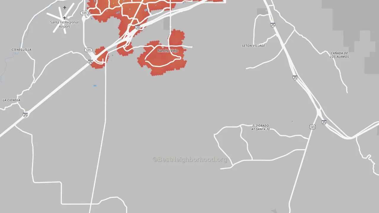 Transit Grade map of 87508, NM
