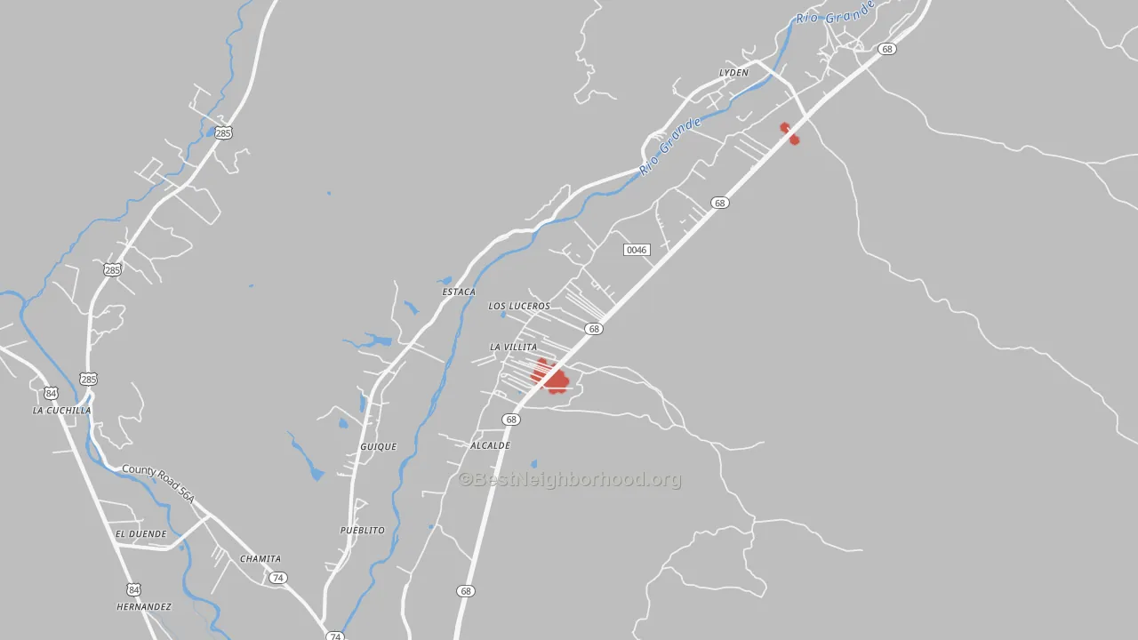 Transit Grade map of 87511, NM