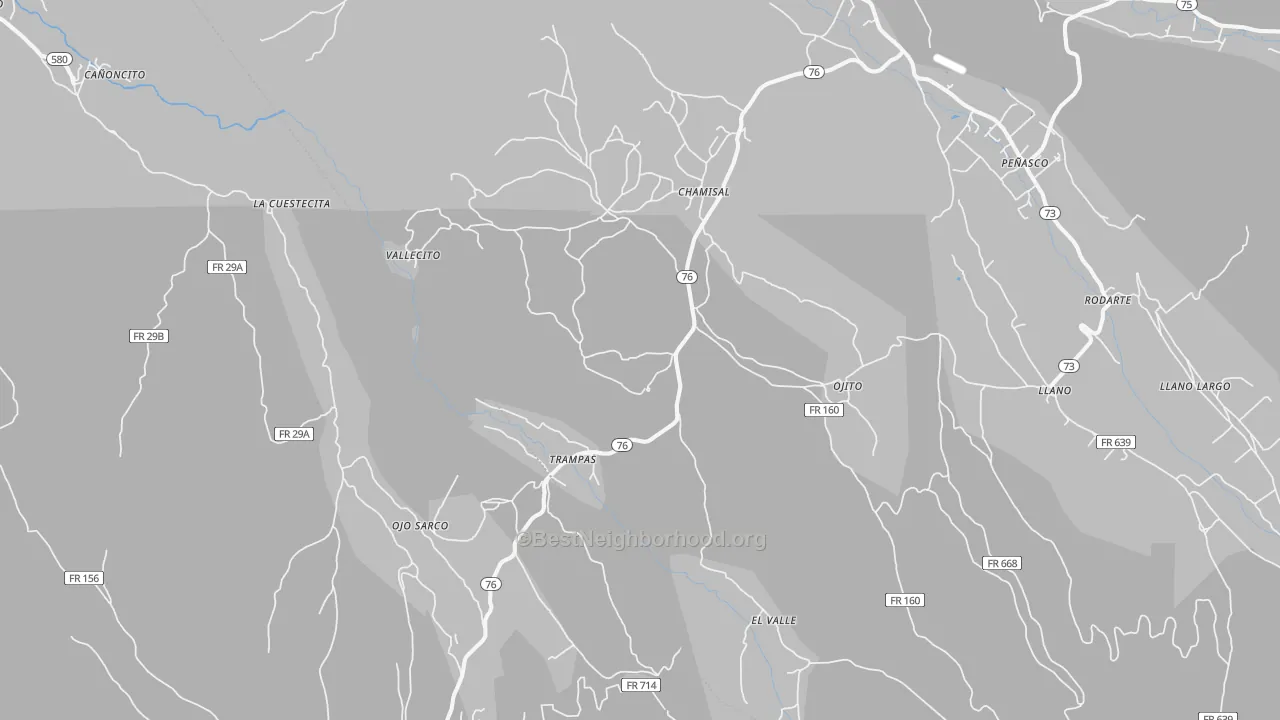 Transit Grade map of 87521, NM