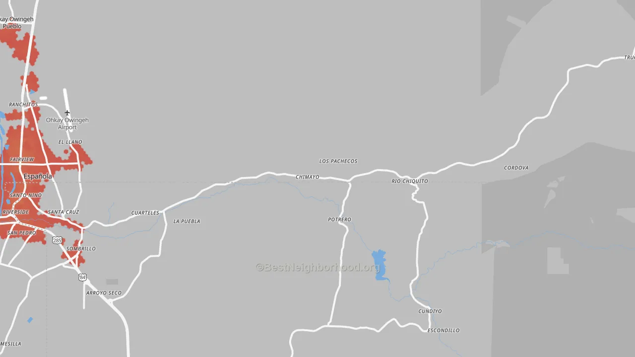 Transit Grade map of 87522, NM