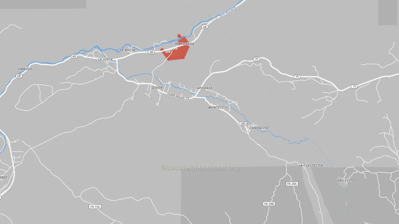 Transit Grade map of 87527, NM