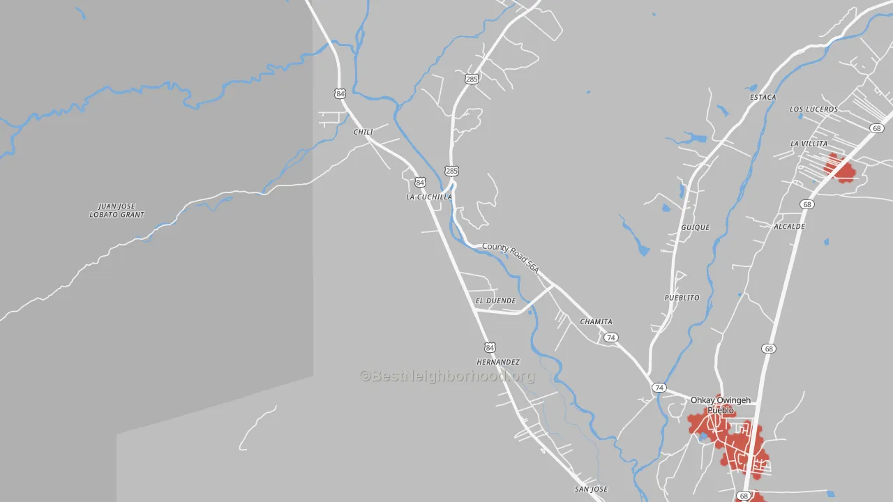 Transit Grade map of 87537, NM