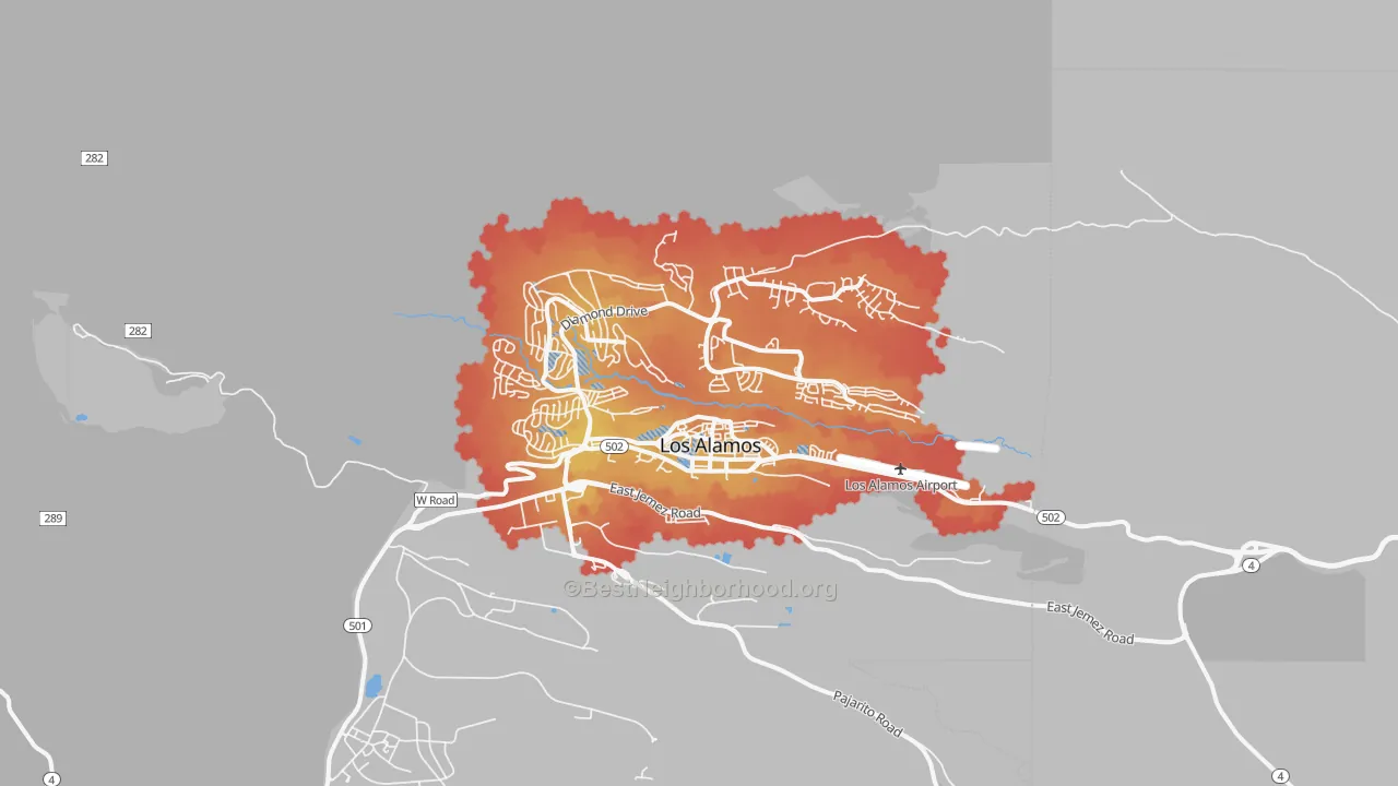 Transit Grade map of 87544, NM