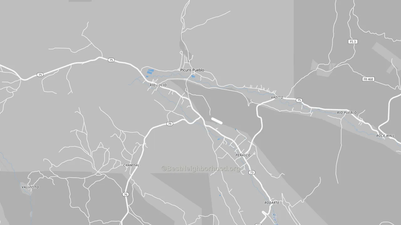 Transit Grade map of 87553, NM