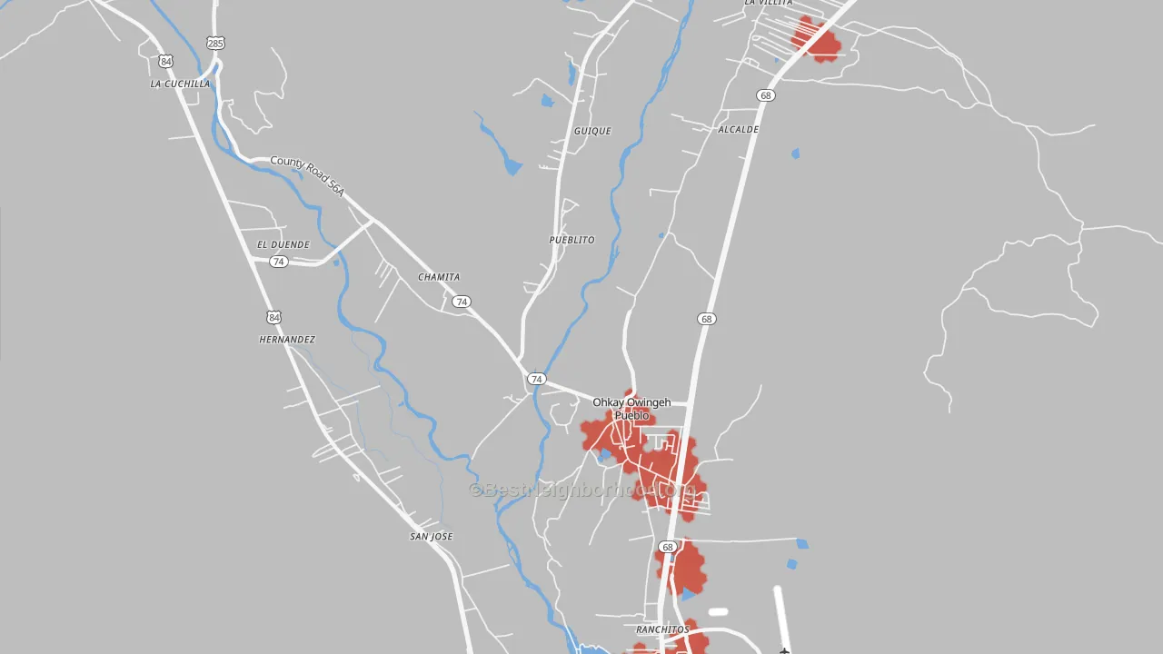 Transit Grade map of 87566, NM