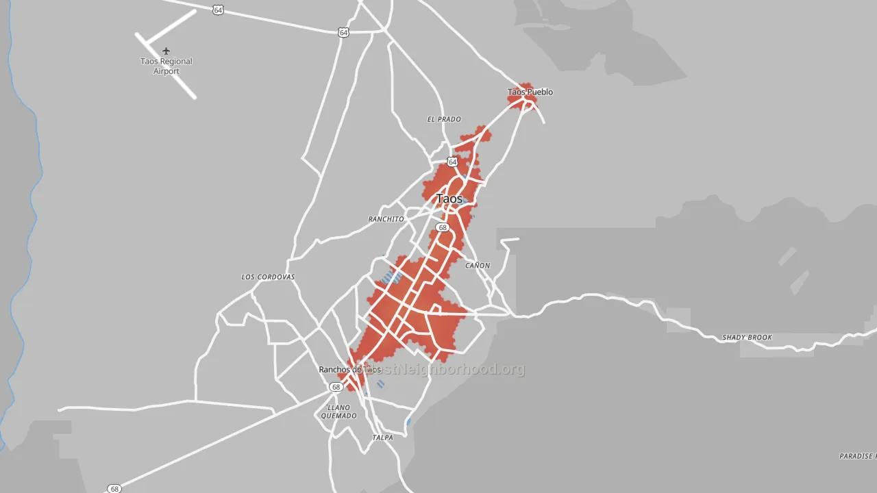 Transit Grade map of 87571, NM