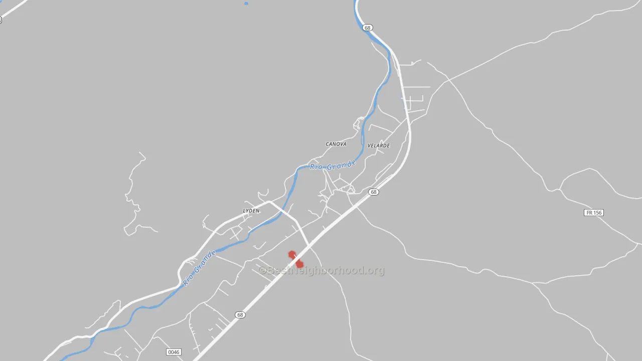 Transit Grade map of 87582, NM