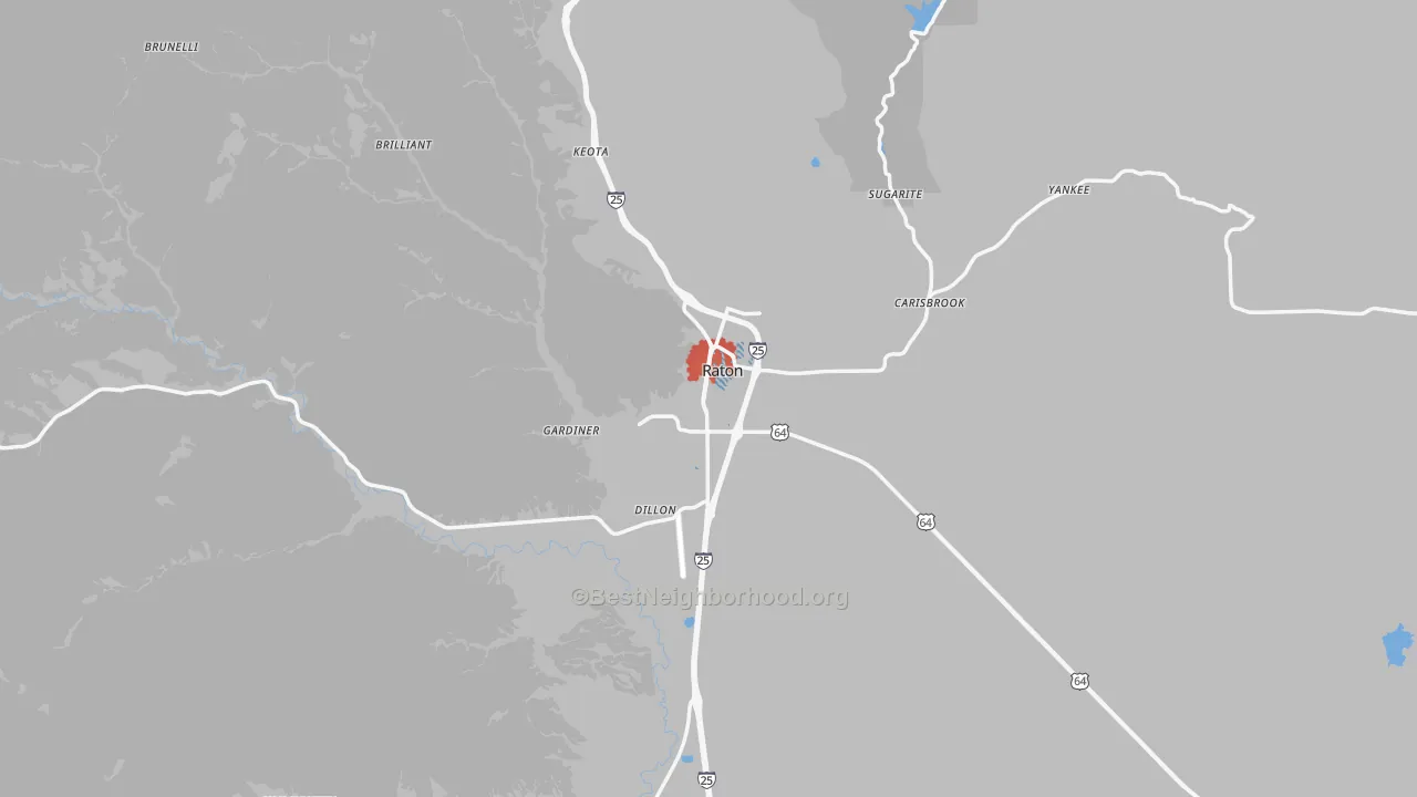 Transit Grade map of 87740, NM