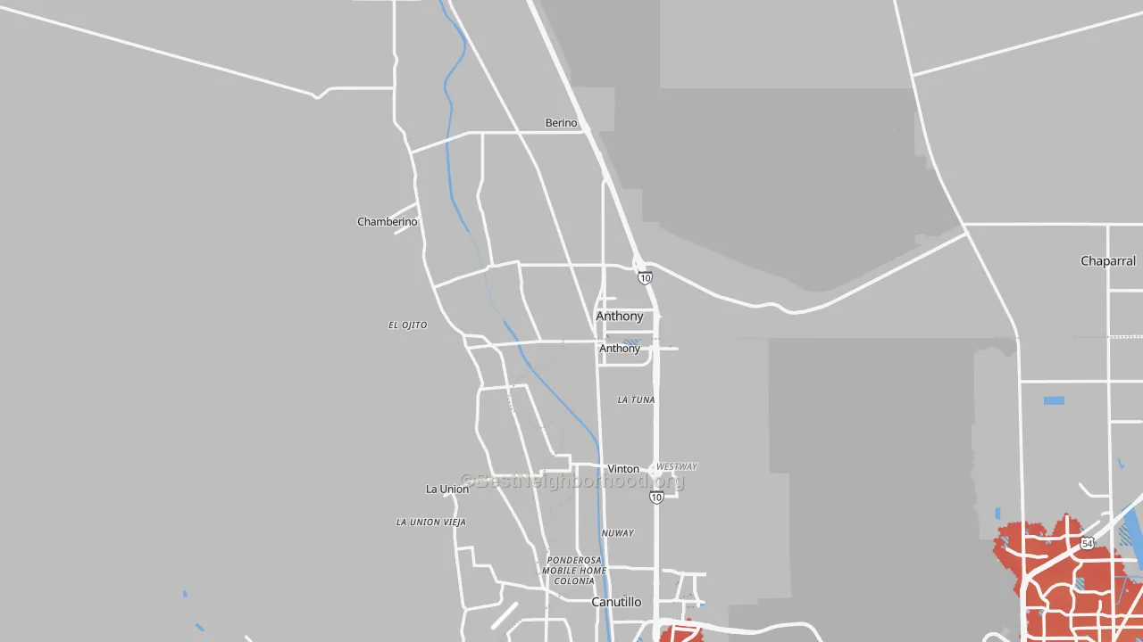 Transit Grade map of 88021, NM