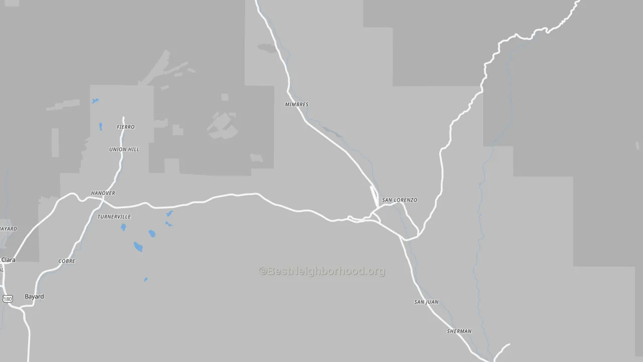 Transit Grade map of 88041, NM