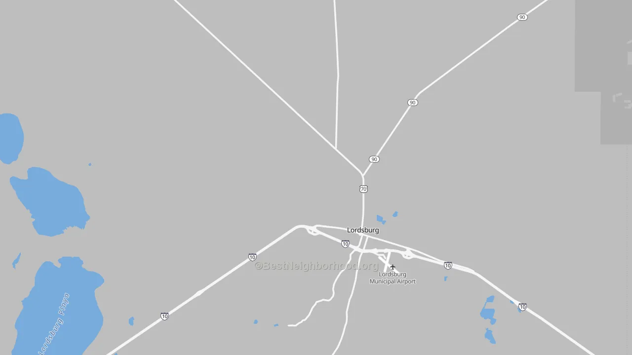 Transit Grade map of 88045, NM