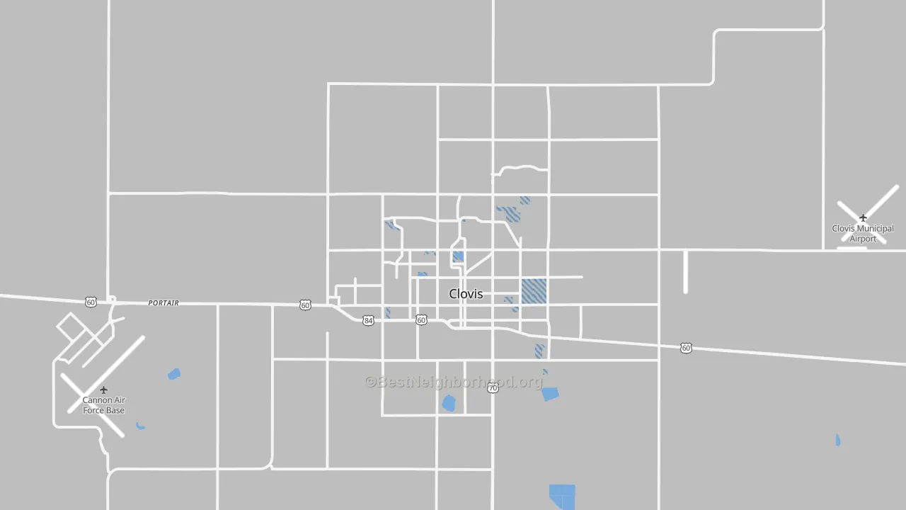 Transit Grade map of 88101, NM