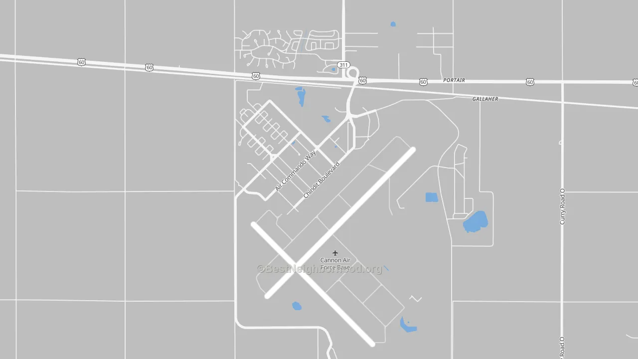 Transit Grade map of 88103, NM