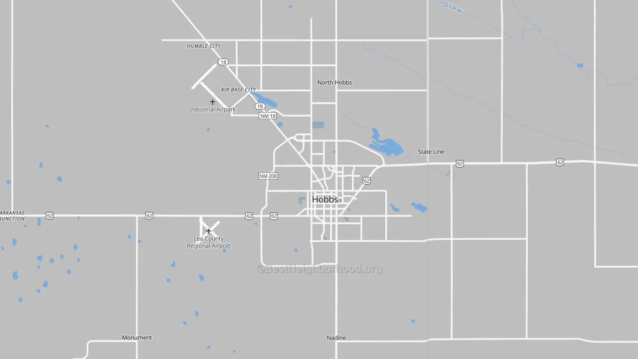 Transit Grade map of 88240, NM