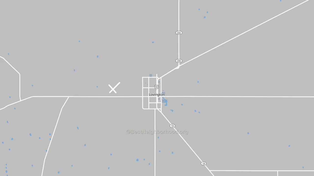 Transit Grade map of 88260, NM